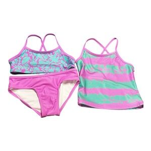 Cat & Jack Pink and Aqua Kids Bikini Sets